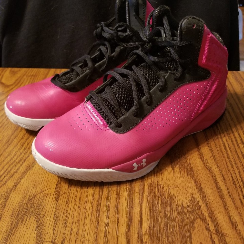 Under Armour pink athletic sneakers size 9